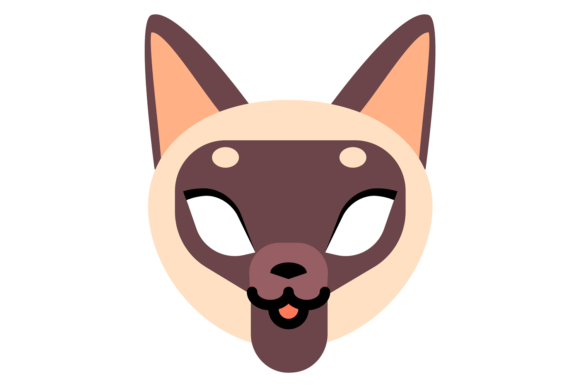 Cat Mask Graphics for Festive Illustrations