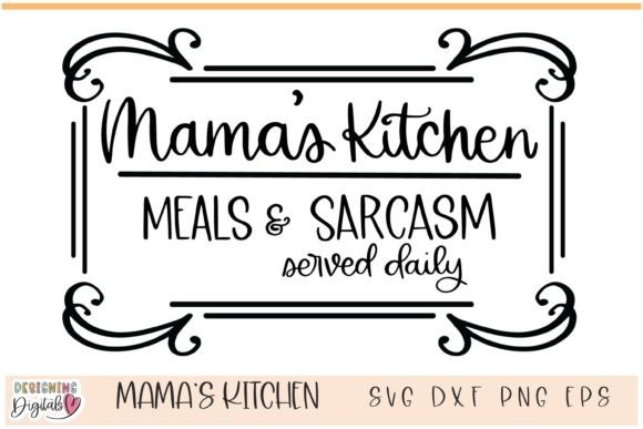 Farmhouse Kitchen Decor SVG, Kitchen SVG for Graphics and Print Templates