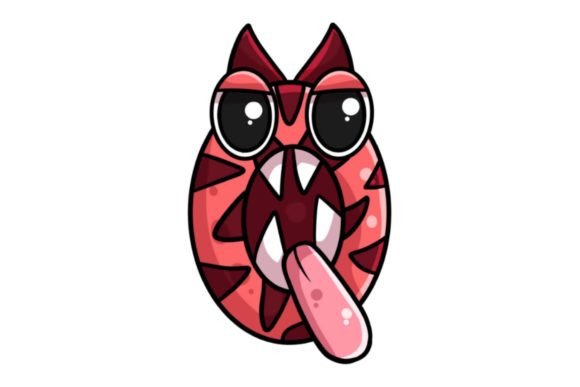 Funny Monster q Alphabet Letters Graphics and Illustrations Review