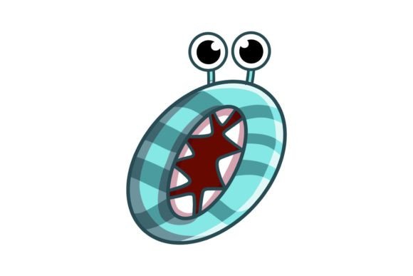 Funny Monsters O Alphabet Cartoon Graphics and Illustrations Review