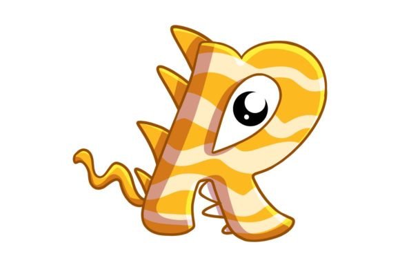 Funny Monsters R Alphabet Cartoon: Graphics & Illustrations Review