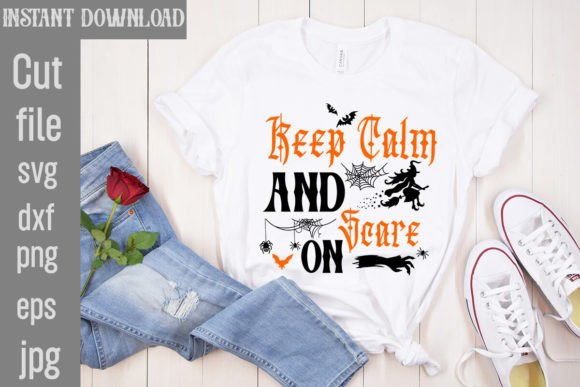 Keep Calm and Scare on Graphics and T-Shirt Designs