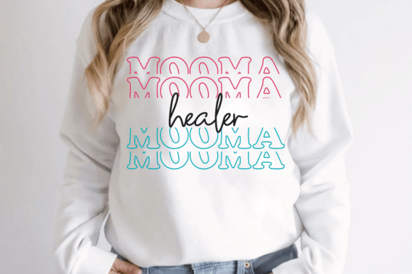 Mooma Healer Stacked SVG: Graphics for T-Shirt Designs