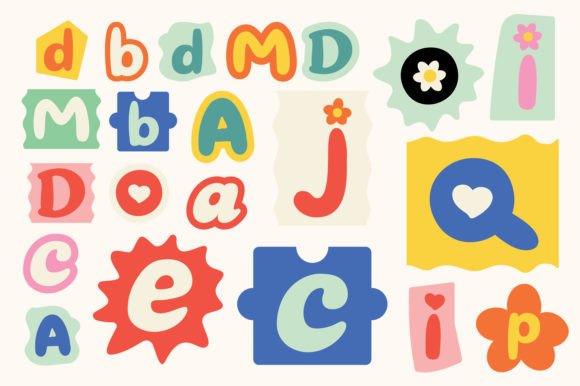 Random Letter Alphabet Funny Style Graphics and Icons Review