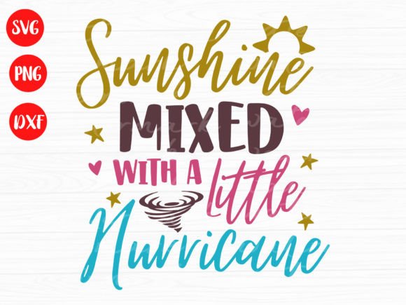 Sunshine and Hurricane Svg: Graphics for T-Shirt Designs