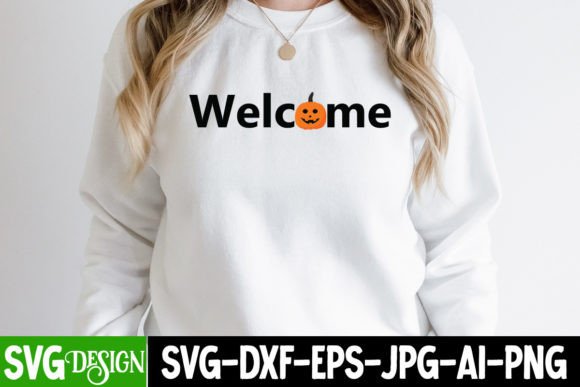 Welcome Halloween SVG Cut File for Graphics and T-Shirt Designs