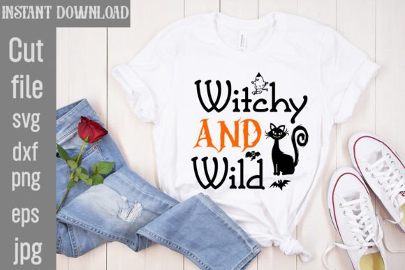 Witchy and Wild SVG Cut File: Graphics for T-Shirt Designs